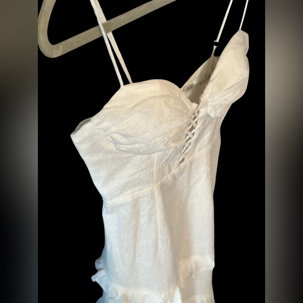 White Ruffle Dress - Picture 3 of 5